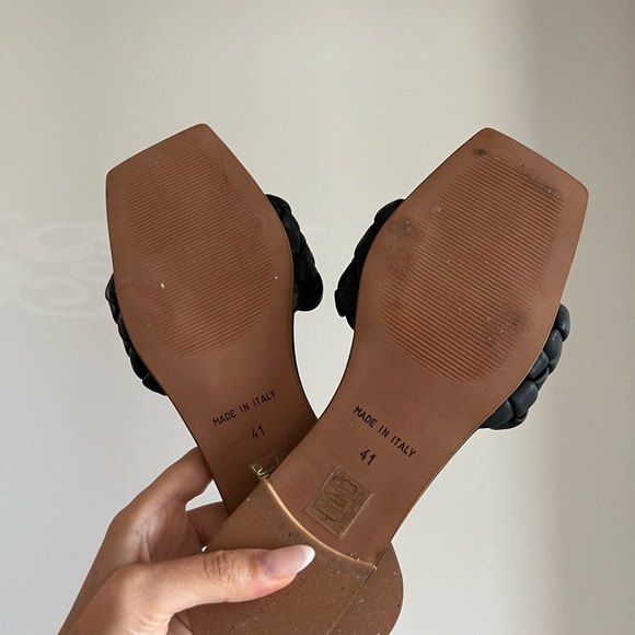 L’intervalle LEATHER Shoes Slides Sandals Flats - Picture 4 of 5